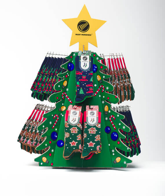 12 haaks kerstdisplay